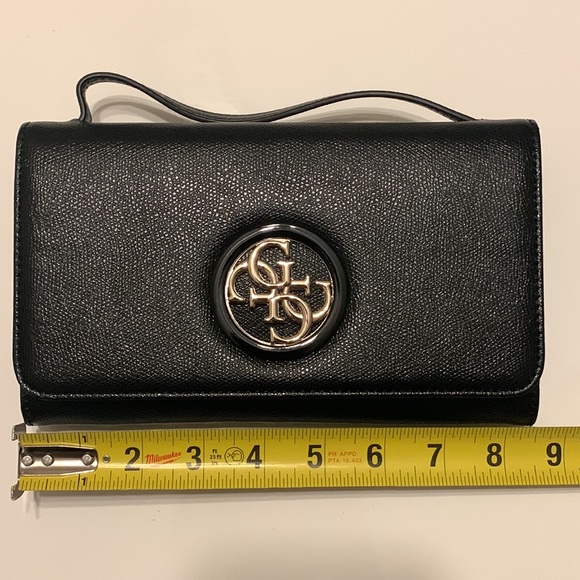 Guess Black Bag with Gold Hardware (clutch & crossbody) - Picture 2 of 11